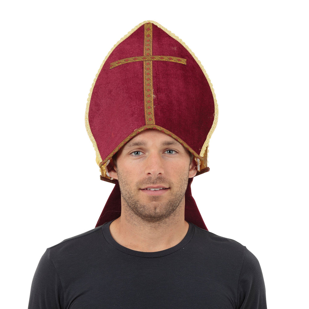 Pontiff Hat Red Pope Headpiece Pontiff Hat Red Pope Headpiece