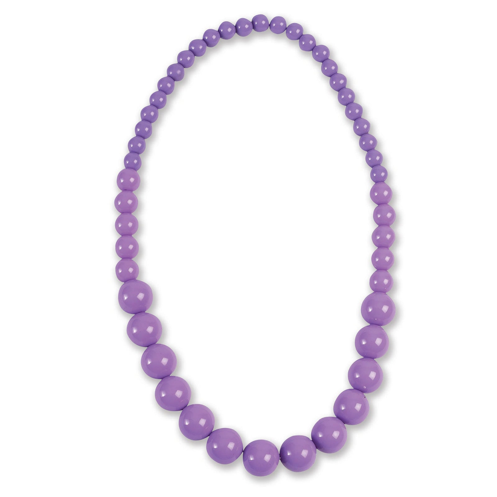 Pop Art Big Pearl Necklace Lavender Costume Accessories Female 1