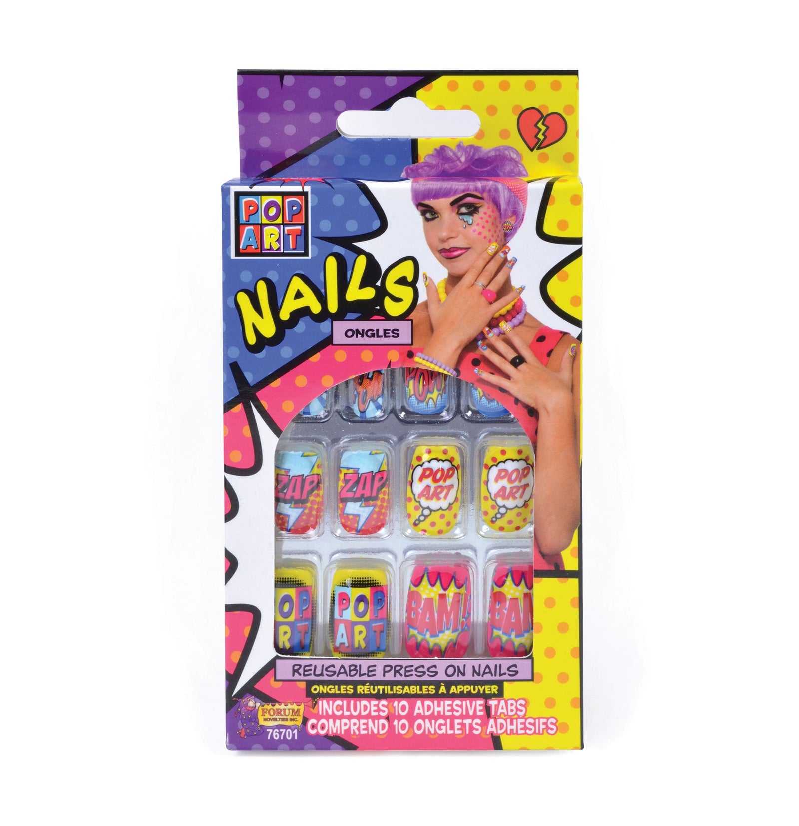 Pop Art Nails Miscellaneous Disguises 1