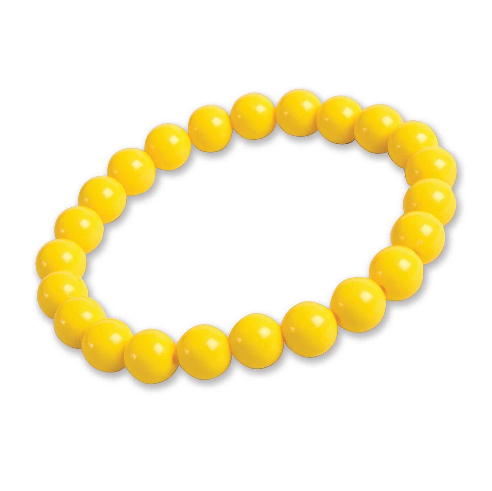 Pop Art Pearl Bracelet Yellow Costume Accessories Female 1
