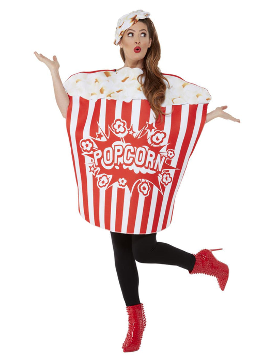 Size Chart Popcorn Costume Adult Red White All In One