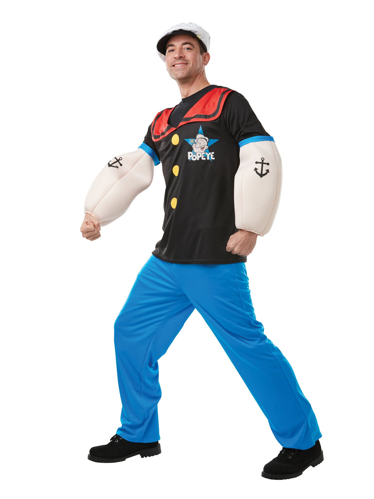 Popeye Costume Adult Padded Muscle Arms 4