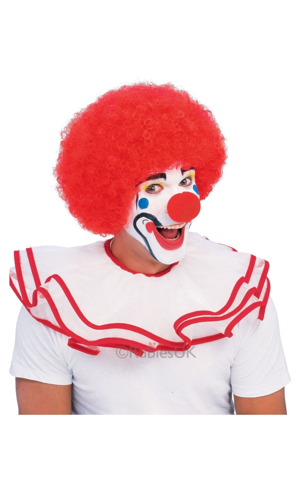 Popular Afro Clown Wig Red_1