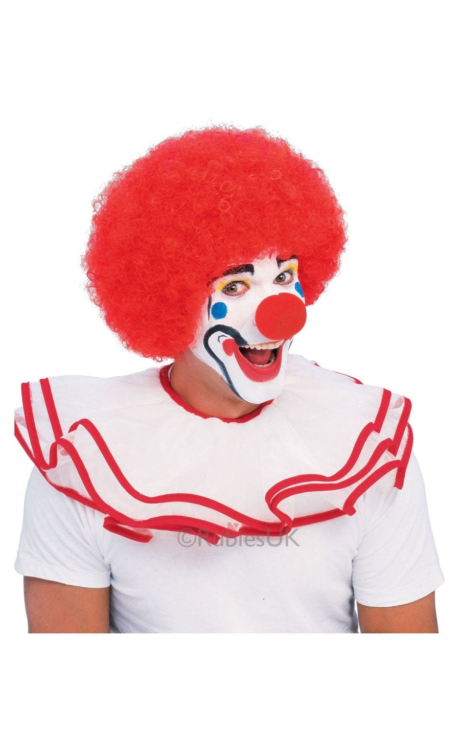 Popular Afro Clown Wig Red_1