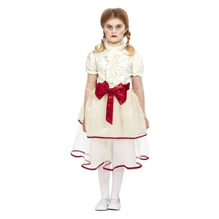 Porcelain Doll Costume Cream Kids Annabelle Dress_1