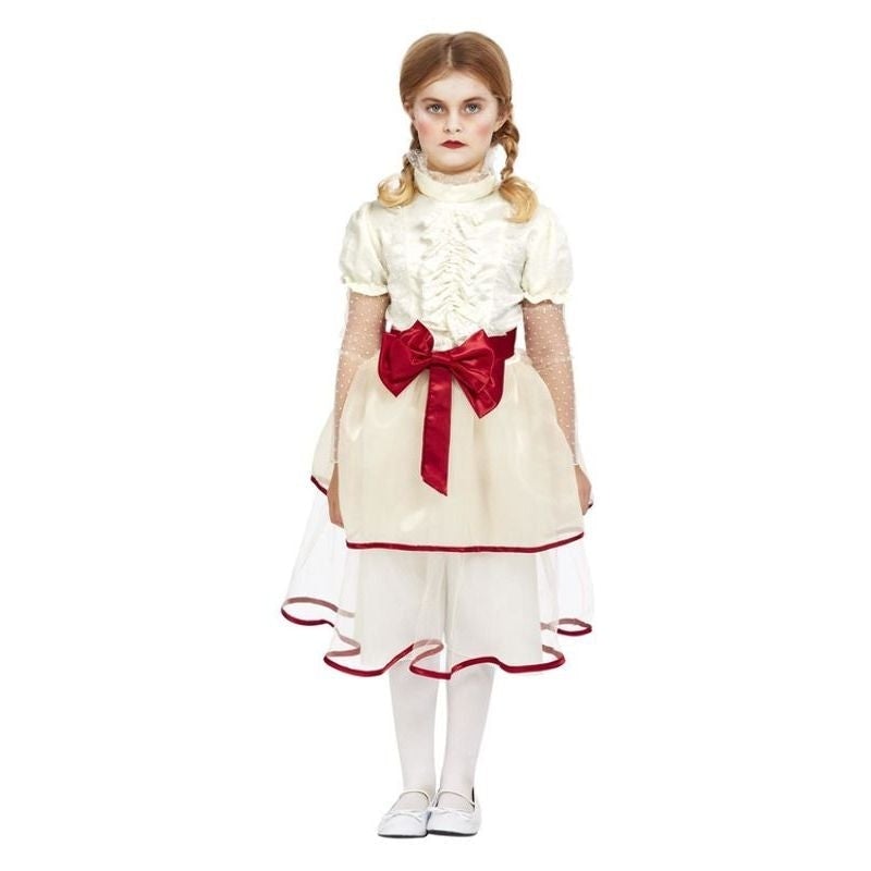 Porcelain Doll Costume Cream Kids Annabelle Dress_1