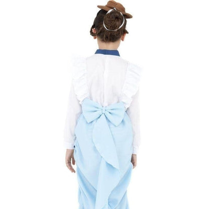 Posh Victorian Costume Kids Blue White Dress Hat 3