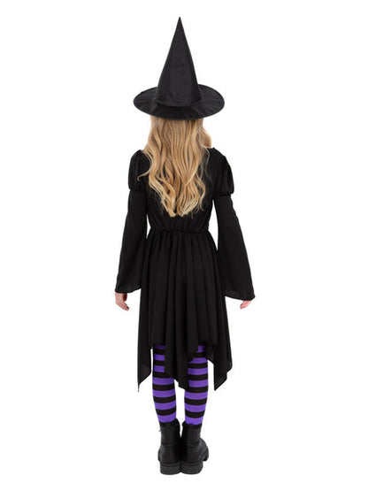 Practical Spell Witch Costume Girls Dress with Hat 3