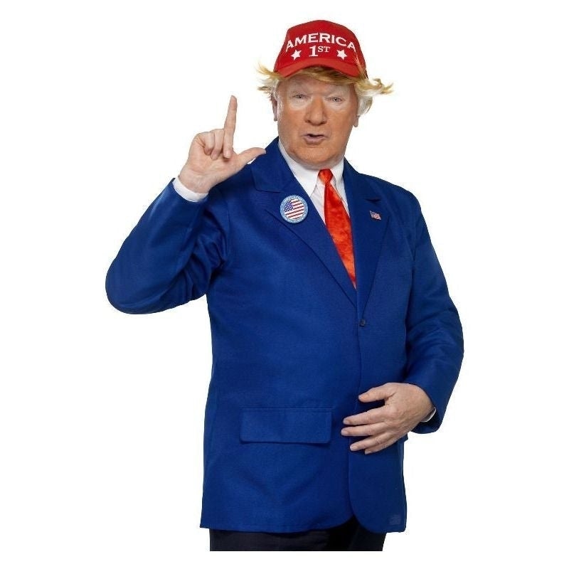 President Trump Costume Adult Blue Red_2