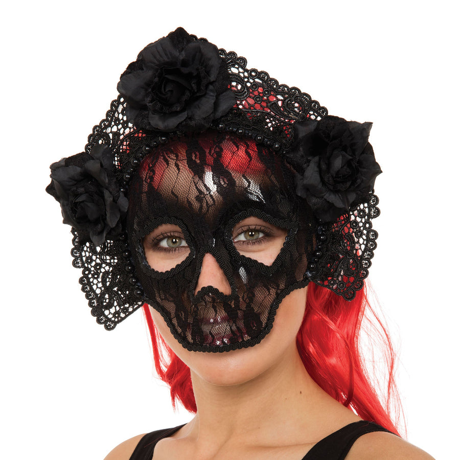 Pretty Deadly Lace Skull Mask Eye Masks Female_1 EM774