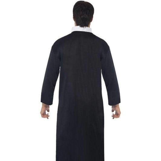 Priest Costume Adult Black White 2