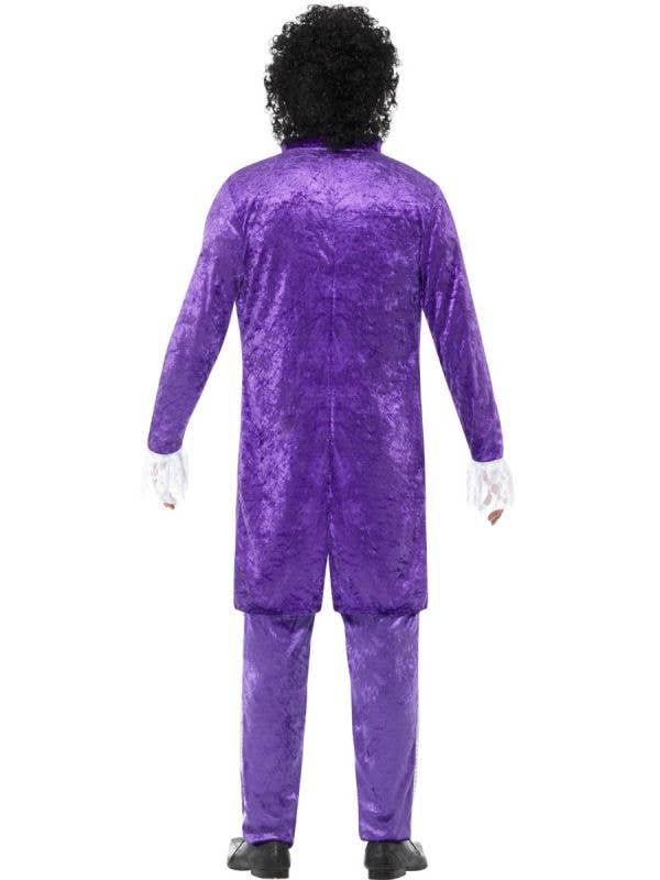 Prince Costume 80s Purple Rain Musician Suit Jacket with Mock Shirt Trousers 3