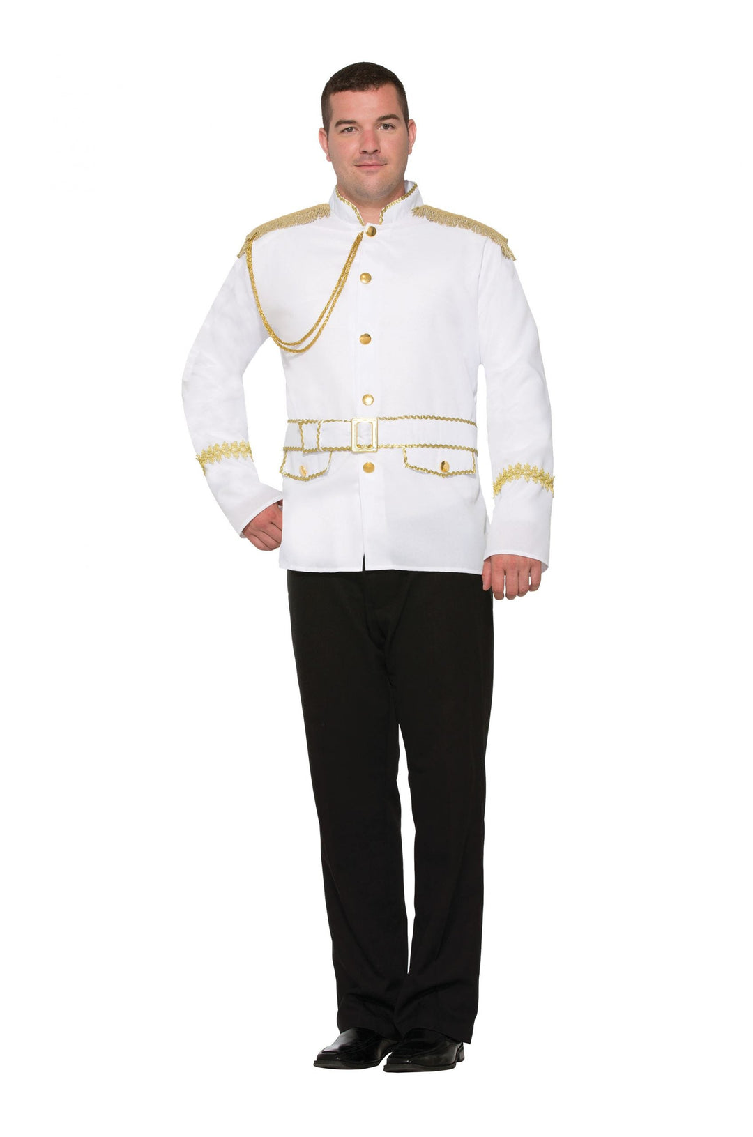 Prince Charming Jacket White Mens Costume_1