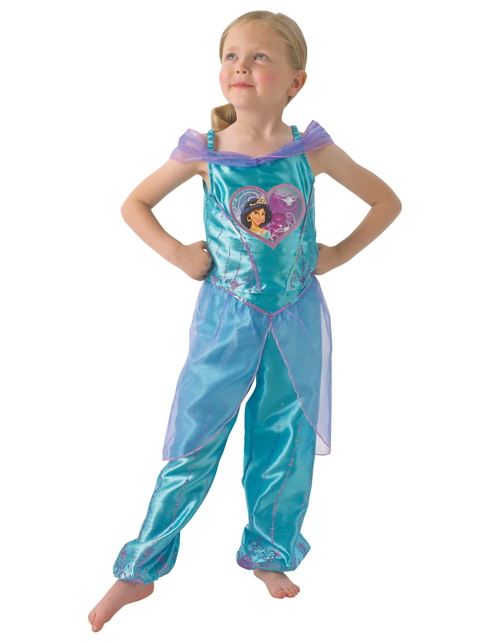 Princess Jasmine Loveheart Girls Costume 1