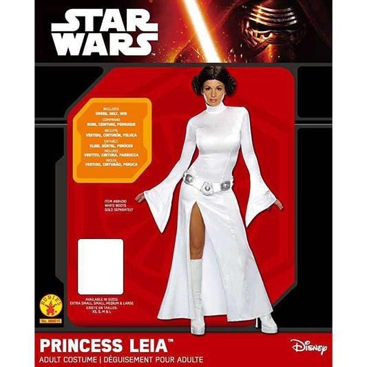 Princess Leia Adult Costume and Wig Star Wars New Hope 2