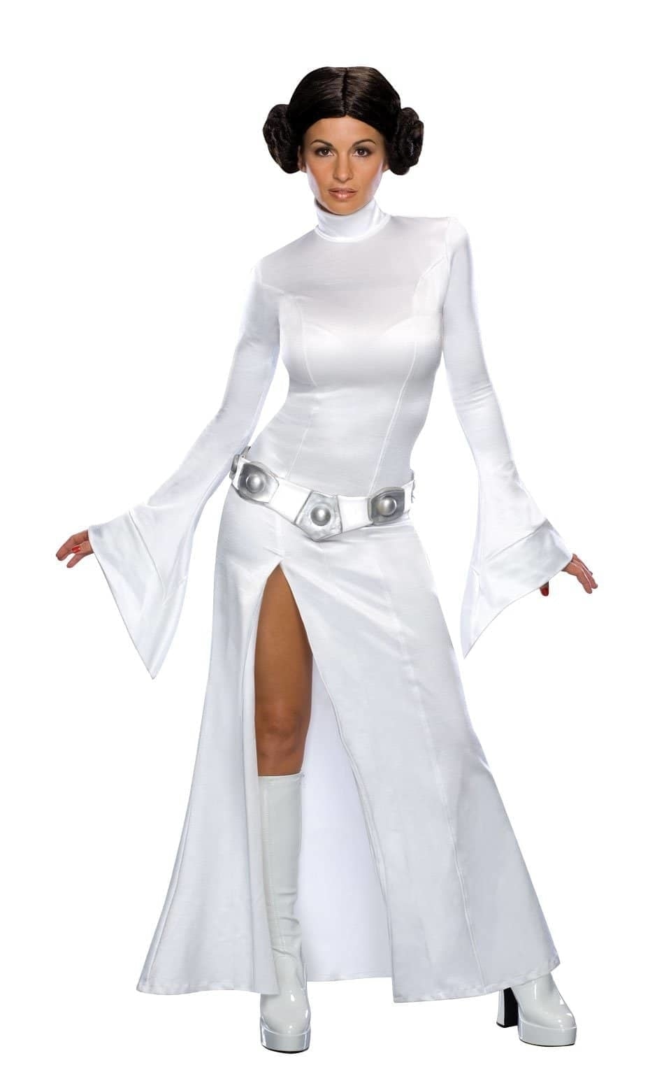 Princess Leia Adult Costume and Wig Star Wars New Hope_1