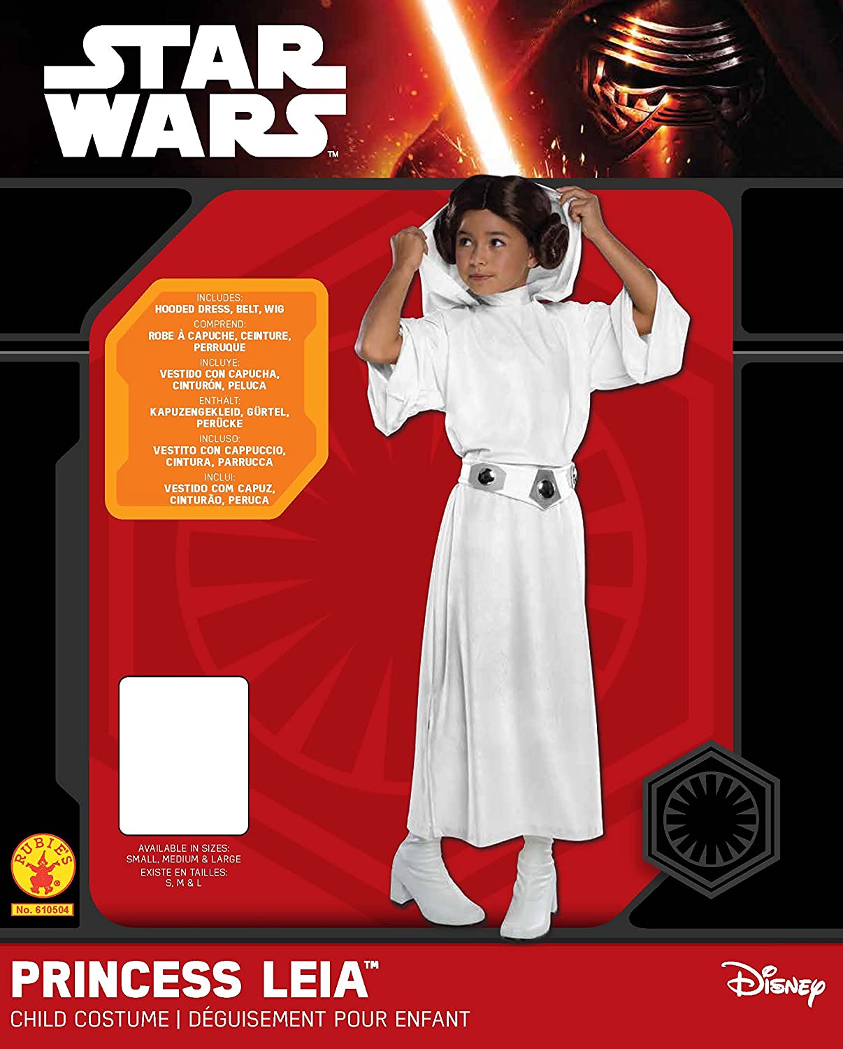 Princess Leia Deluxe Girls Costume 2