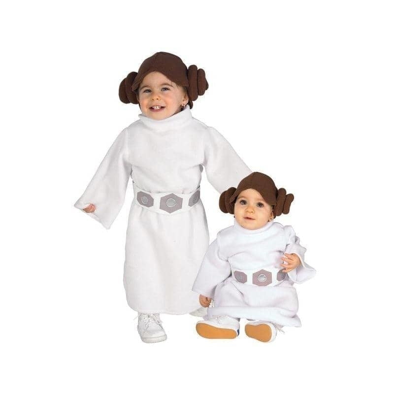 Princess Leia Toddler Romper Star Wars White Fleece 2