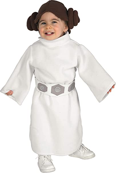 Princess Leia Toddler Romper Star Wars White Fleece_1