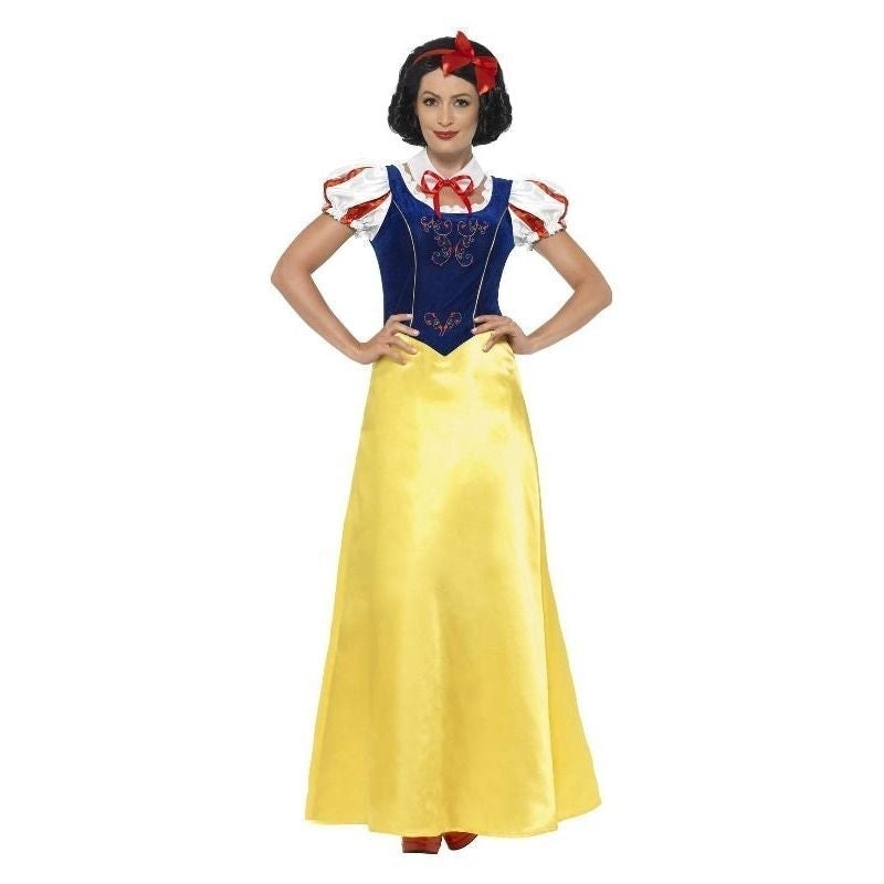 Princess Snow Costume Adult Yellow_2