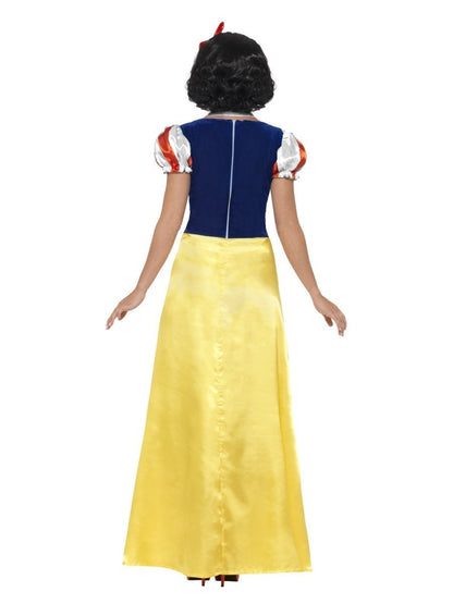 Princess Snow Costume Adult Yellow and Blue Dress White Collar and Red Headband 3