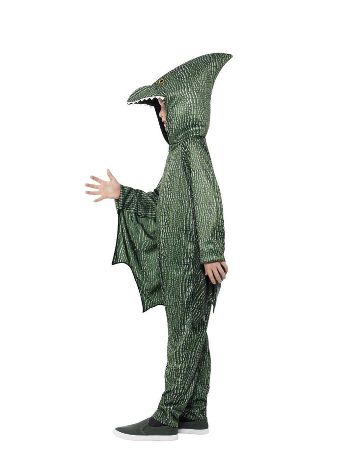 Pterodactyl Dinosaur Costume Kids Green All In One_3