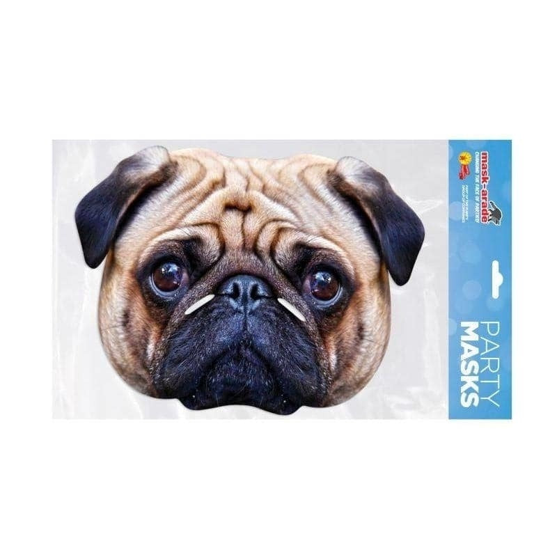 Pug Dog Cardboard Character Mask 1