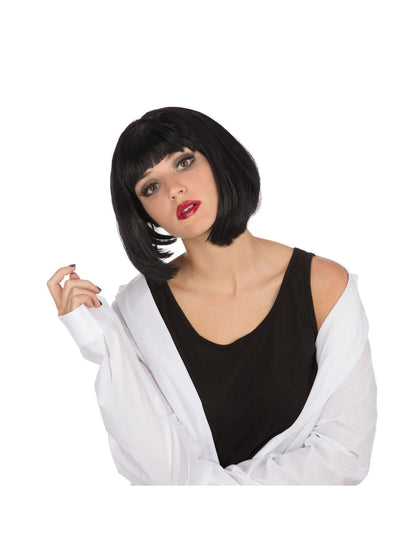 Pulp Fiction Mia Black Wig Bob Style 2