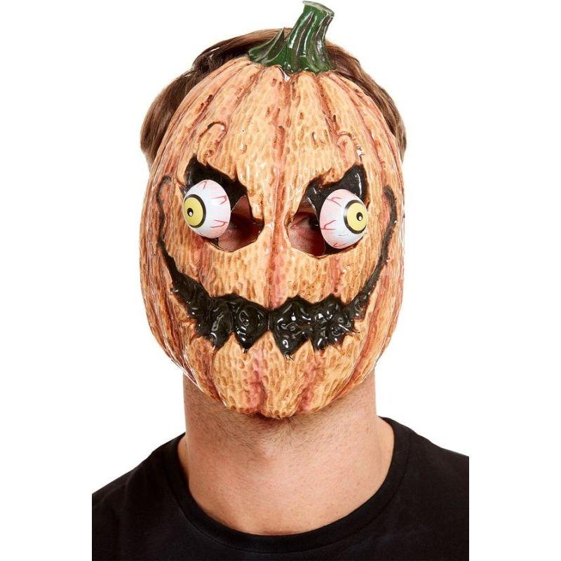 Pumpkin Mask Adult Orange_1