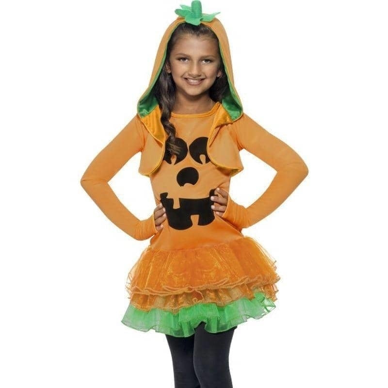Pumpkin Tutu Dress Costume Kids Orange_1