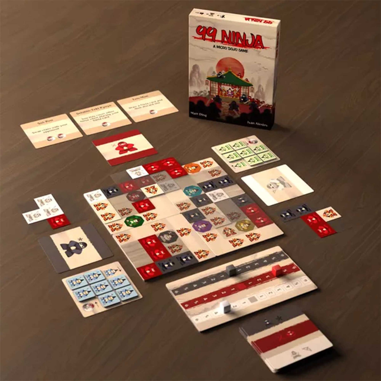 99 Ninja Two-Player Tile Laying Strategy Game  Competitive Battle 1