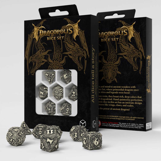 Dracopolis Dice Set the Scandinavian Blackfang Dice Set by Q Workshop 1