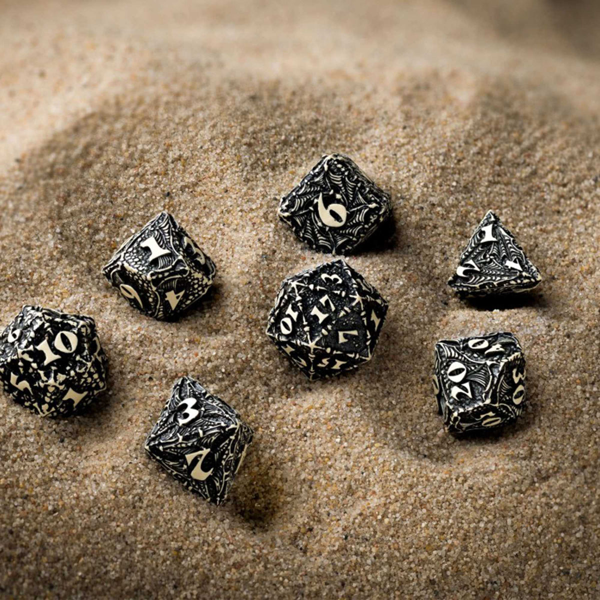 Dracopolis Dice Set the Scandinavian Blackfang Dice Set by Q Workshop 3