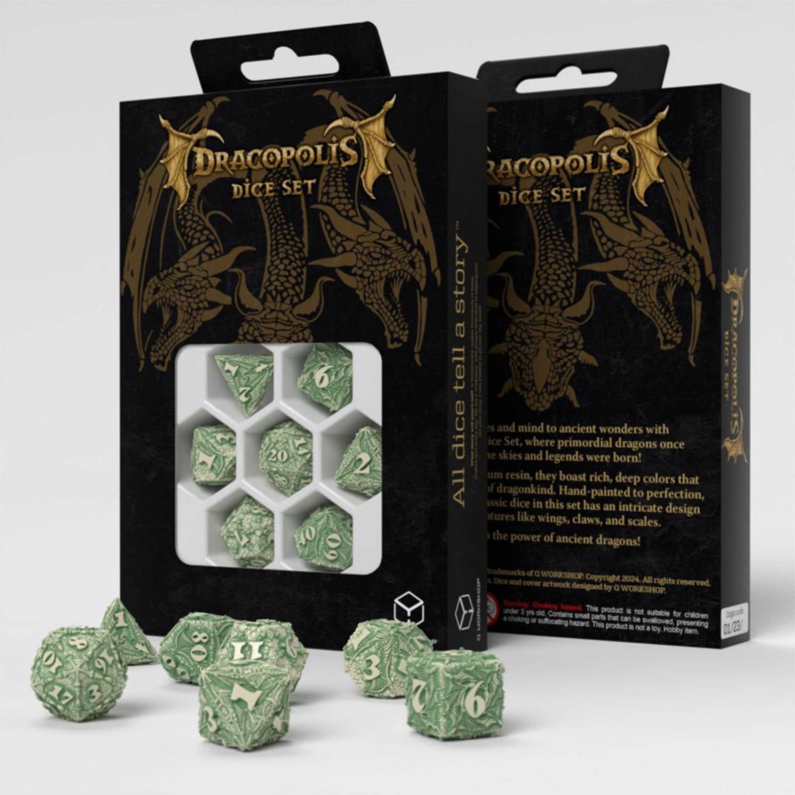 Dracopolis Dice Set The Andean Longneck Gaming Accessory by Q Workshop 1