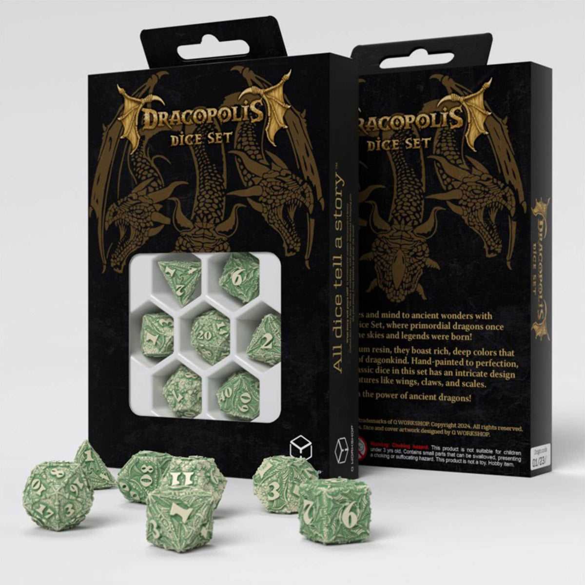 Dracopolis Dice Set The Andean Longneck Gaming Accessory by Q Workshop 1