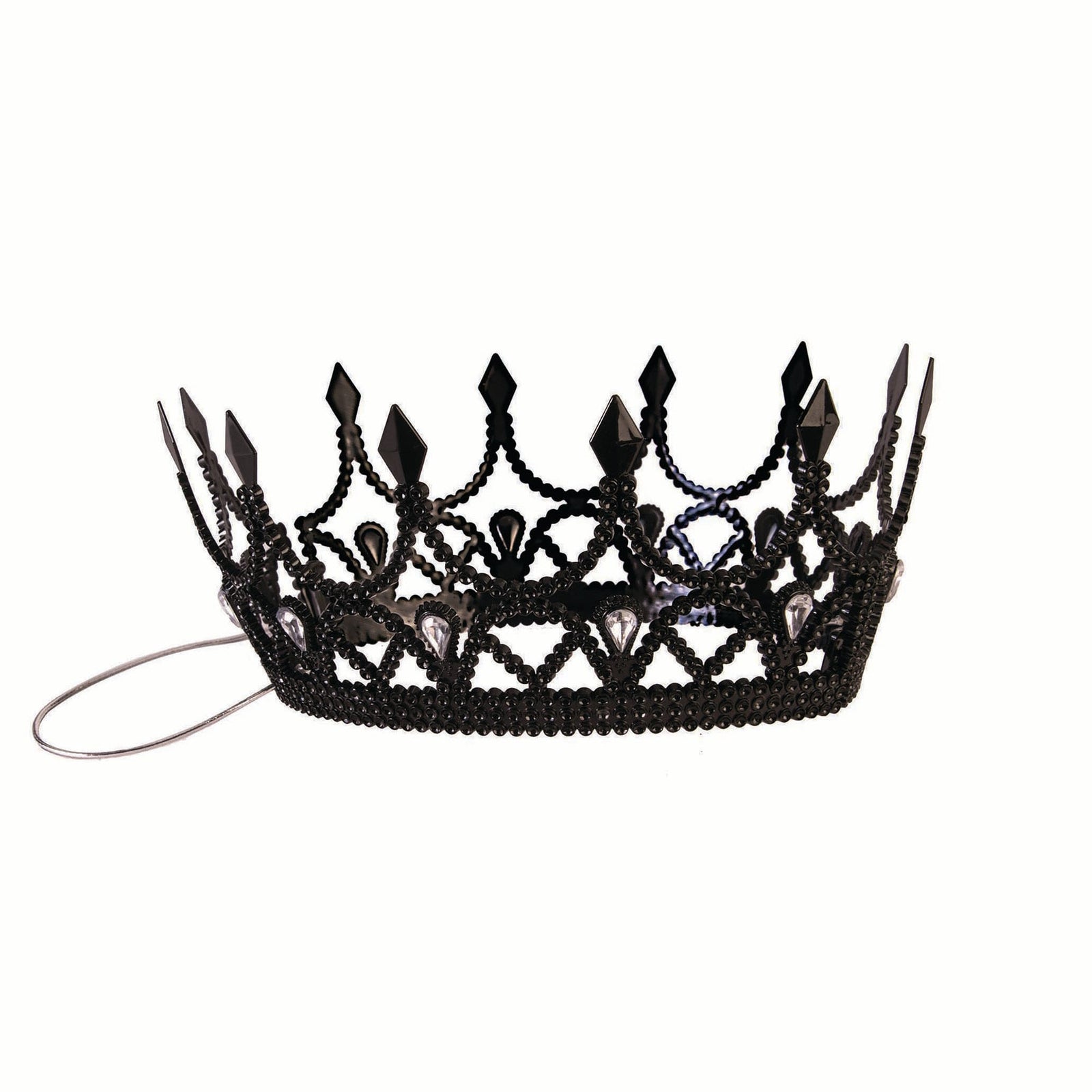 Queen Crown Black Dark Royalty Medieval Costume Accessory 1