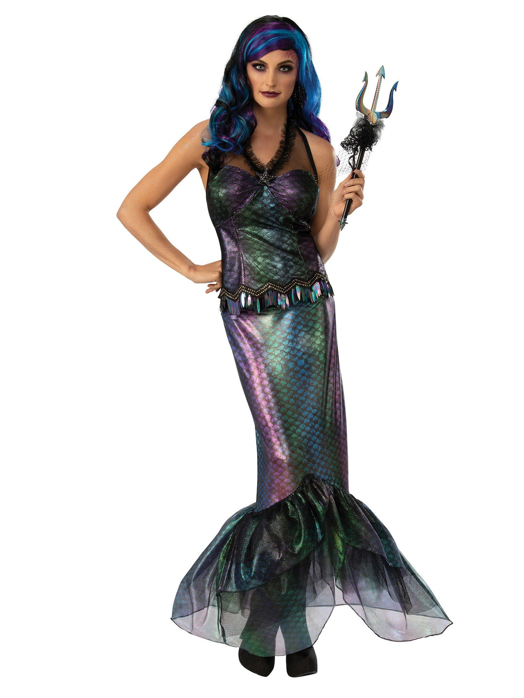 Queen Of The Dark Sea Mermaid Costume Adult_1
