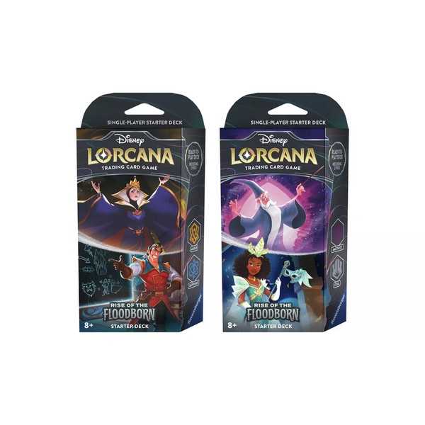 Disney Lorcana Trading Card Game Starter Deck CDU Display 8PCS Set 2 1