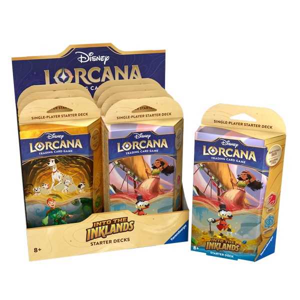 Disney Lorcana Trading Card Game Starter Deck CDU Display 8PCS Set 3 1