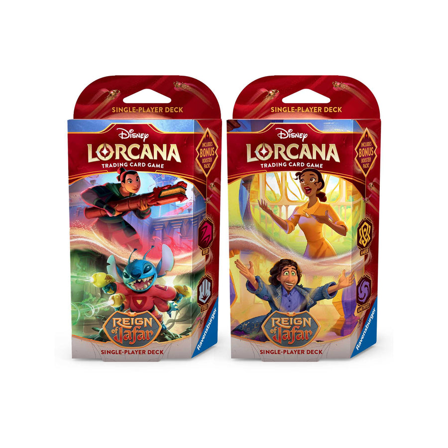 Disney Lorcana Trading Card Game - Reign of Jafar Starter Deck - Set 8 CDU Display