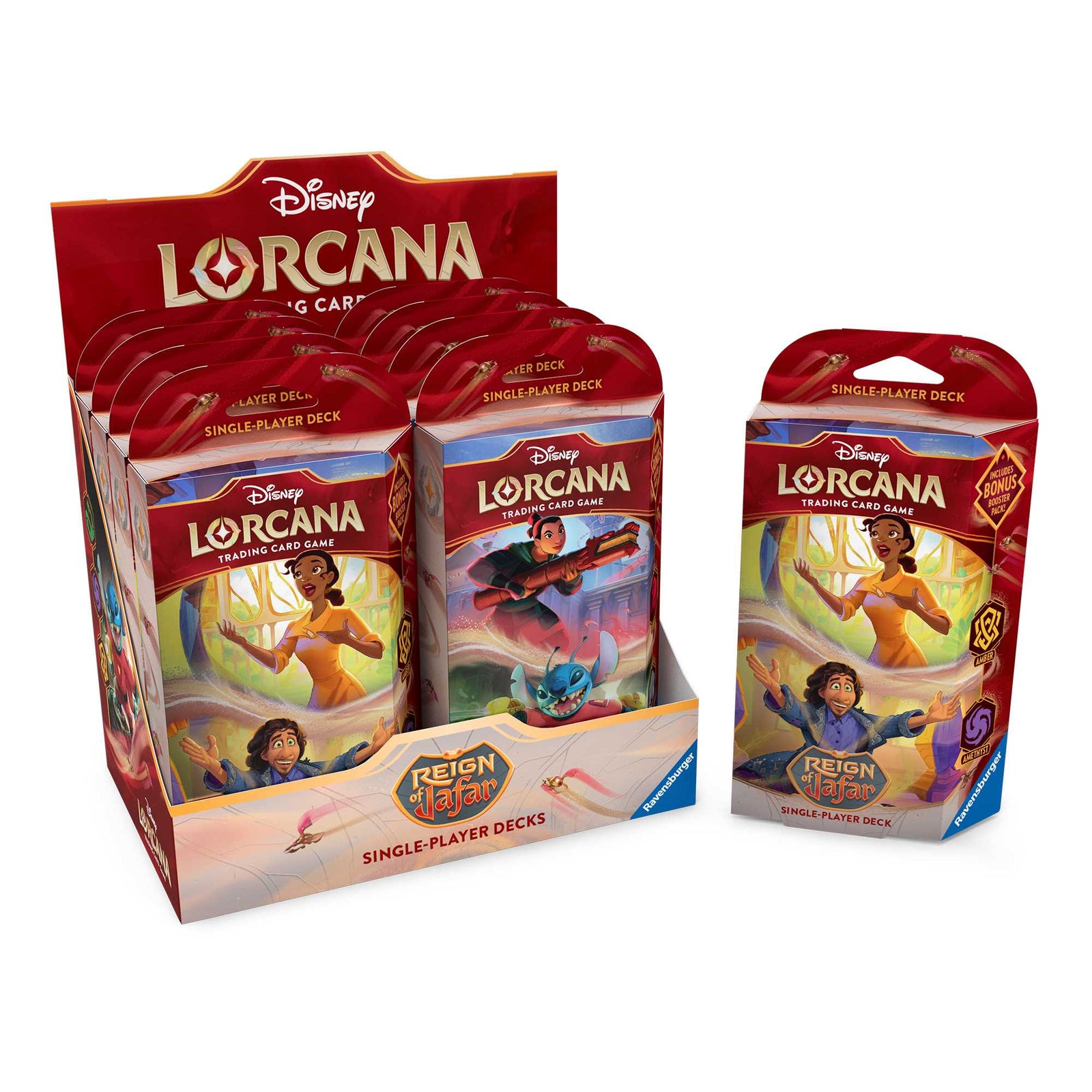 Disney Lorcana Trading Card Game Reign of Jafar Starter Deck Set 8 CDU Display 8 by Ravensburger 2