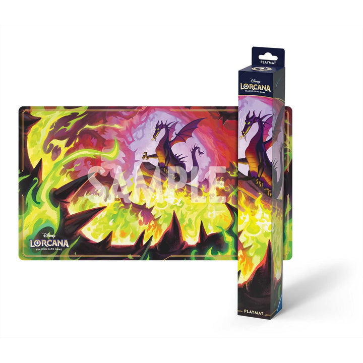 Disney Lorcana TCG Playmat Dragon Fire Set 11 Card Game Accessory