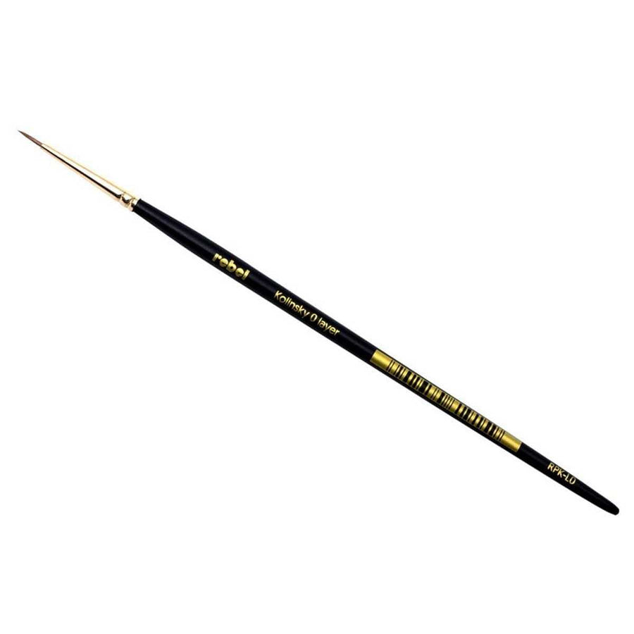 Rebel Brush Natural Kolinsky Layer 0 Miniatures Game Accessory