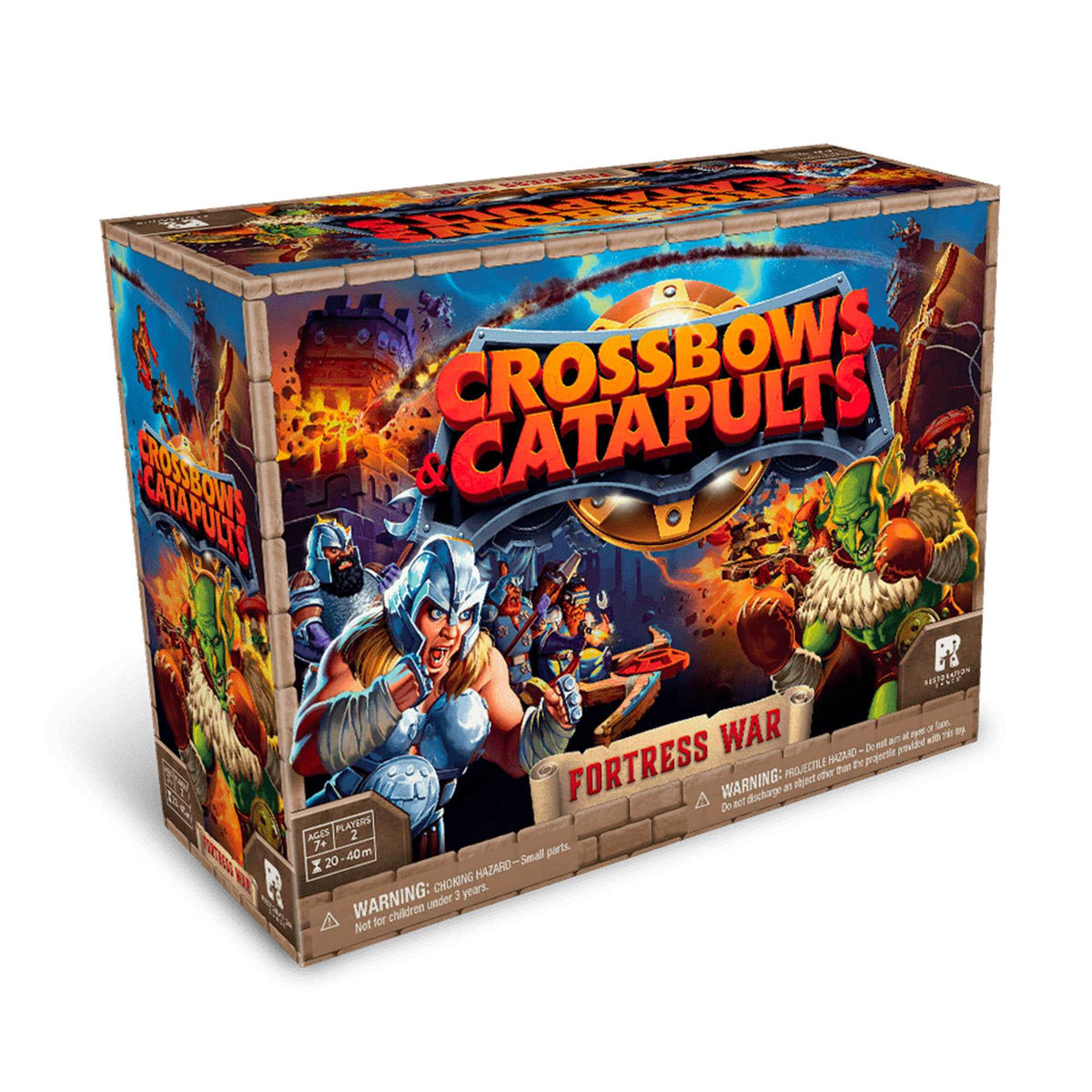 Crossbows and Catapults Fortress War Board Game by Restoration 1