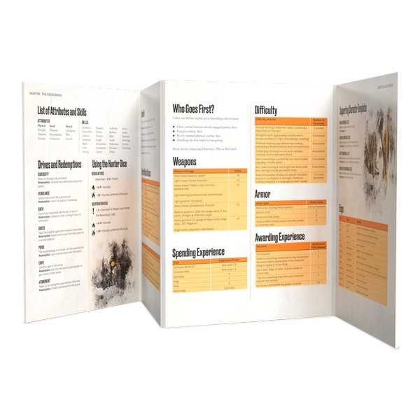 Hunter: The Reckoning 5th Edition Roleplaying Game Storyteller Screen Kit 2
