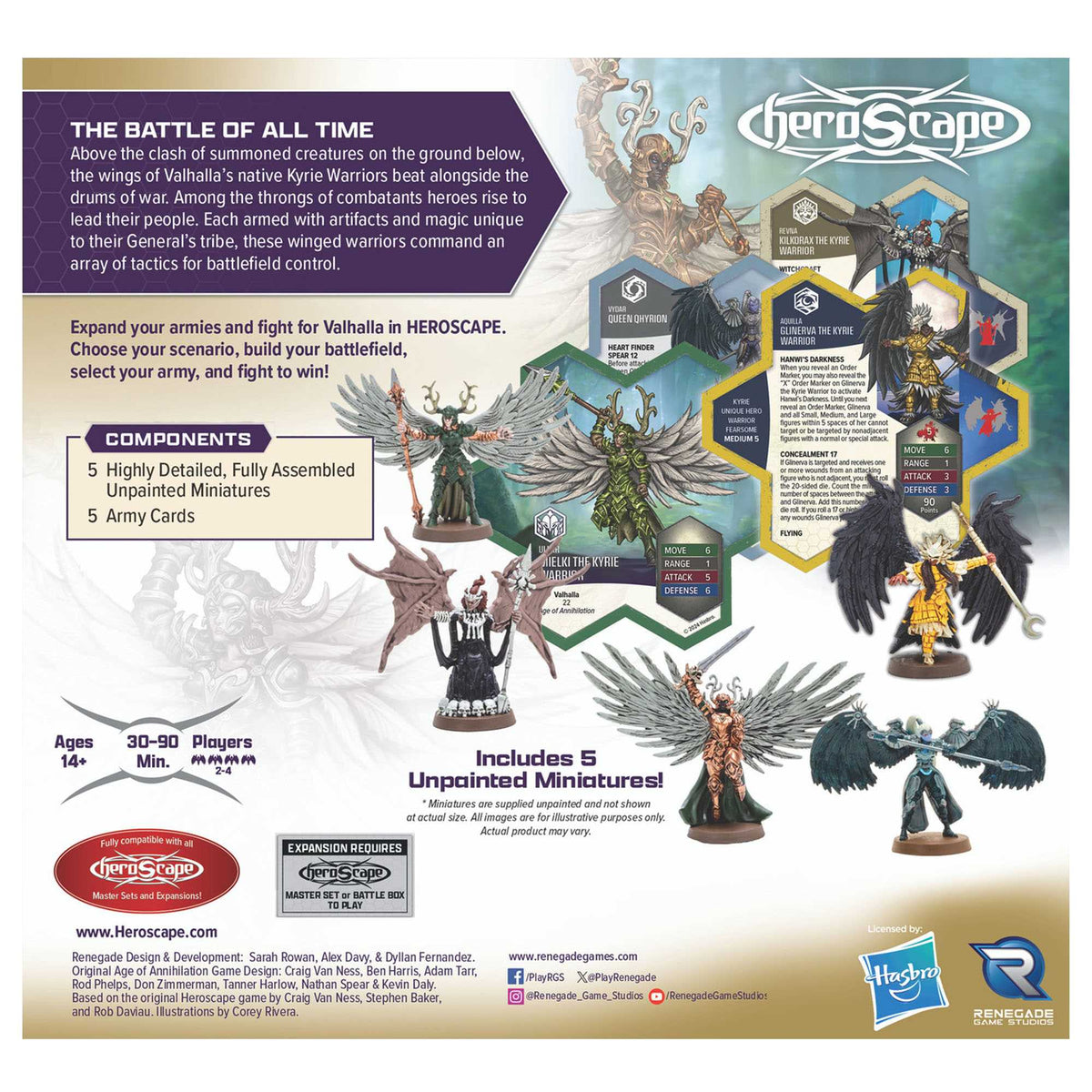 Heroscape: Revna’s Rebuke: Kyrie Warriors Army Expansion 3