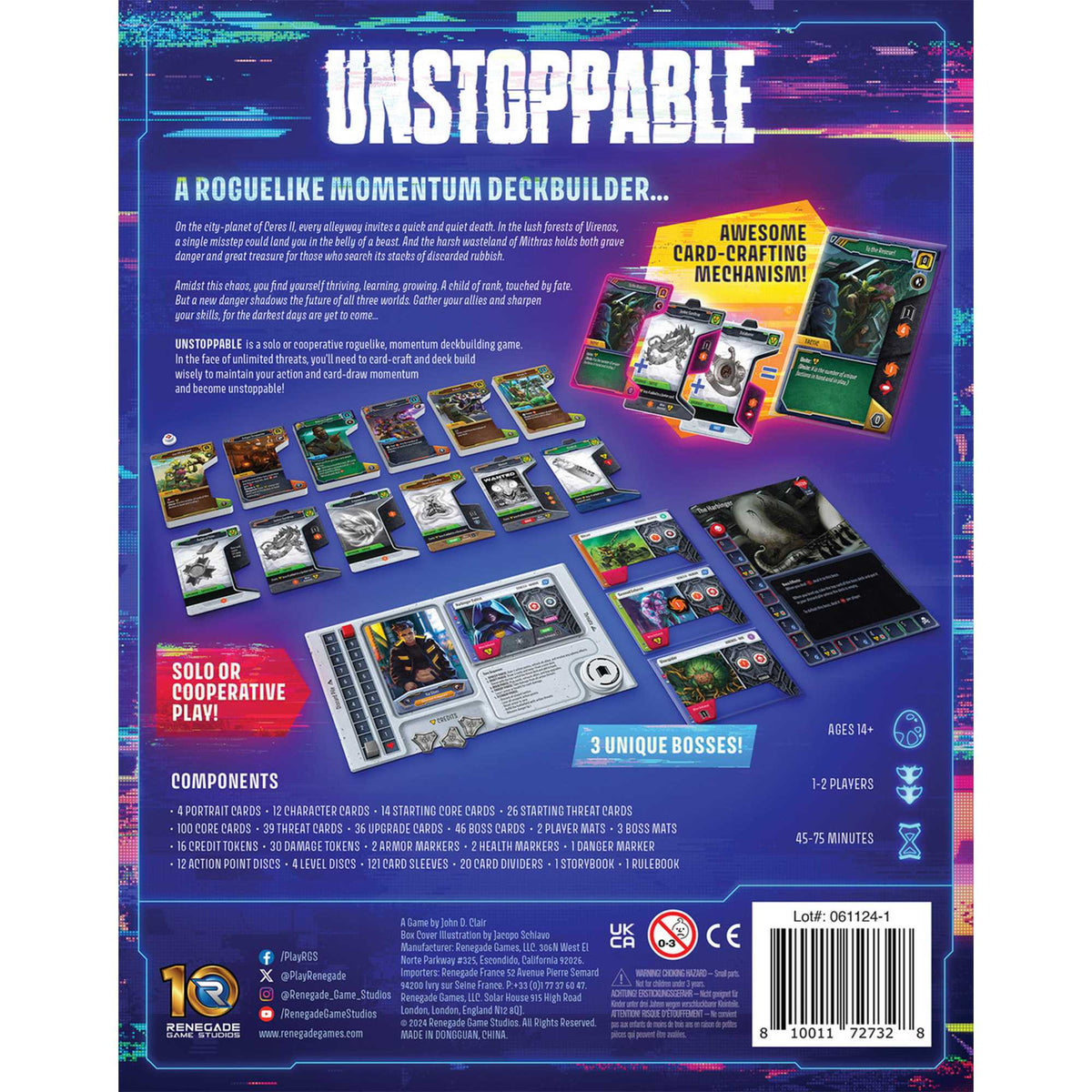 Unstoppable Core Game Board Game by Renegade Game Studio 3