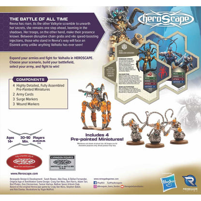 Heroscape: Revna's Rebuke - Iron Lich Viscerot and Necrotech Wraithriders Army Expansion Premium Painted Edition 3