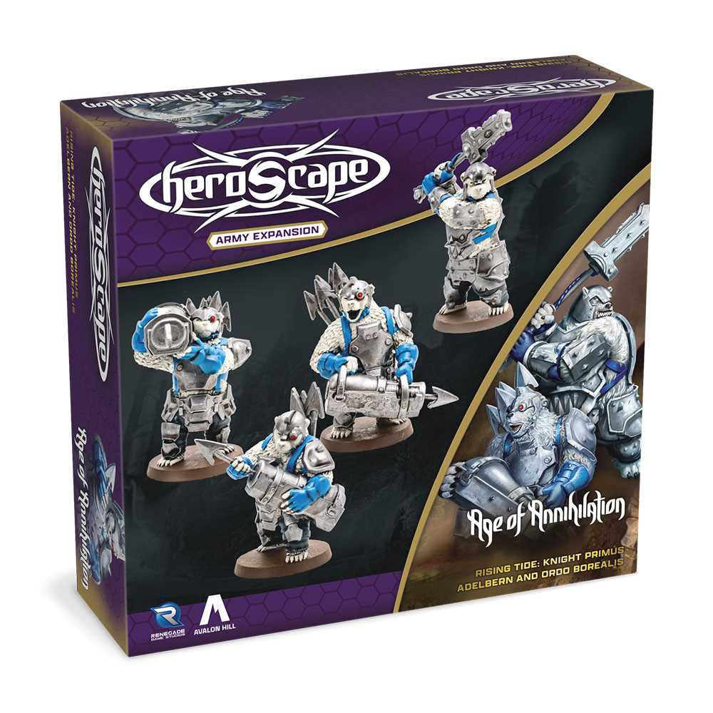 Heroscape: Rising Tide - Knight Primus Adelbern and Ordo Borealis Army Expansion 1