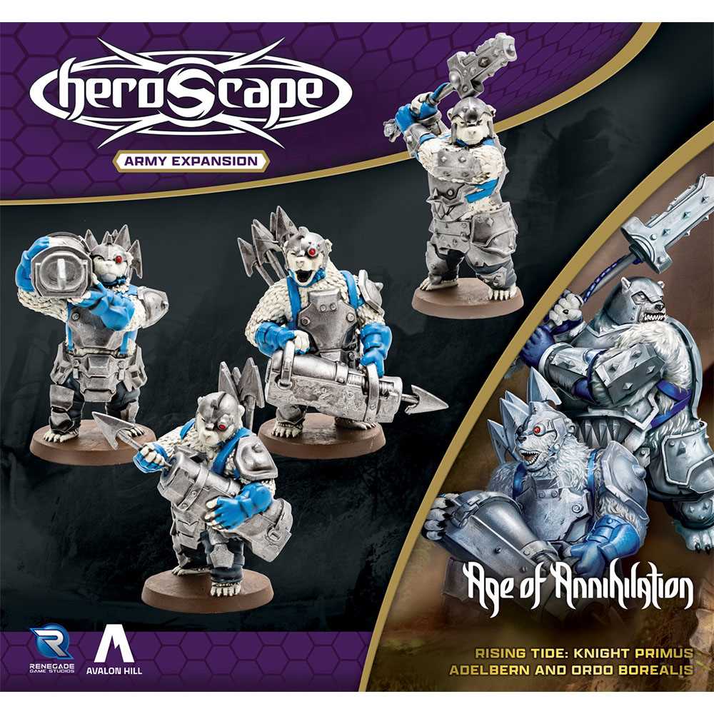 Heroscape: Rising Tide - Knight Primus Adelbern and Ordo Borealis Army Expansion 2